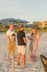 reading their vows