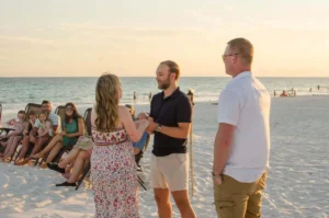 couple dancing at the beach fun happy