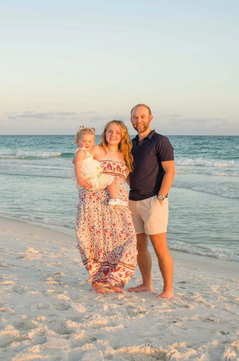 family of 3 with baby